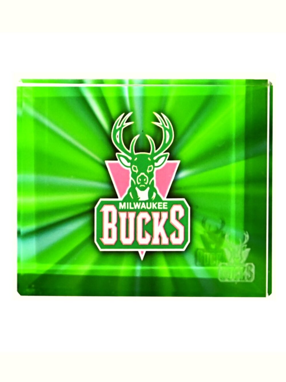 Milwaukee Bucks NBA Licensed Glass Paper Weight